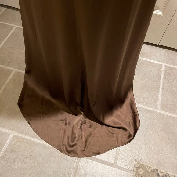 Vintage Satin Badgley Mischka Satin Gown - Picture 7 of 11